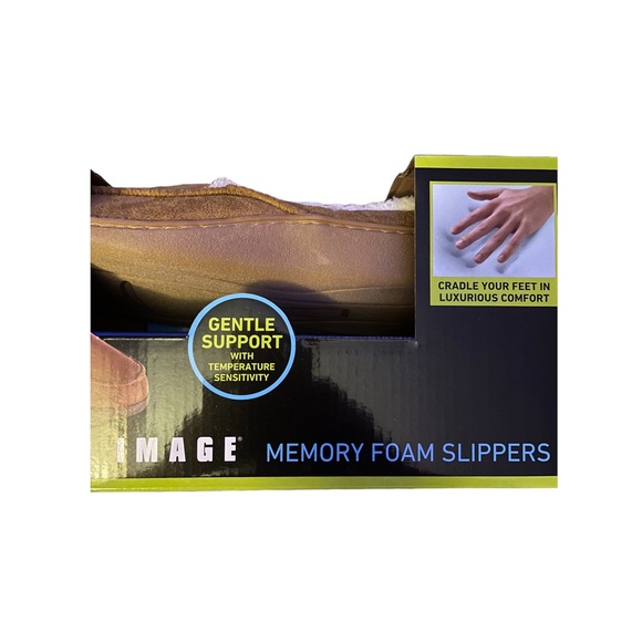 BNIB Unisex Memory Foam Slippers by Sharper Image - Picture 2 of 8